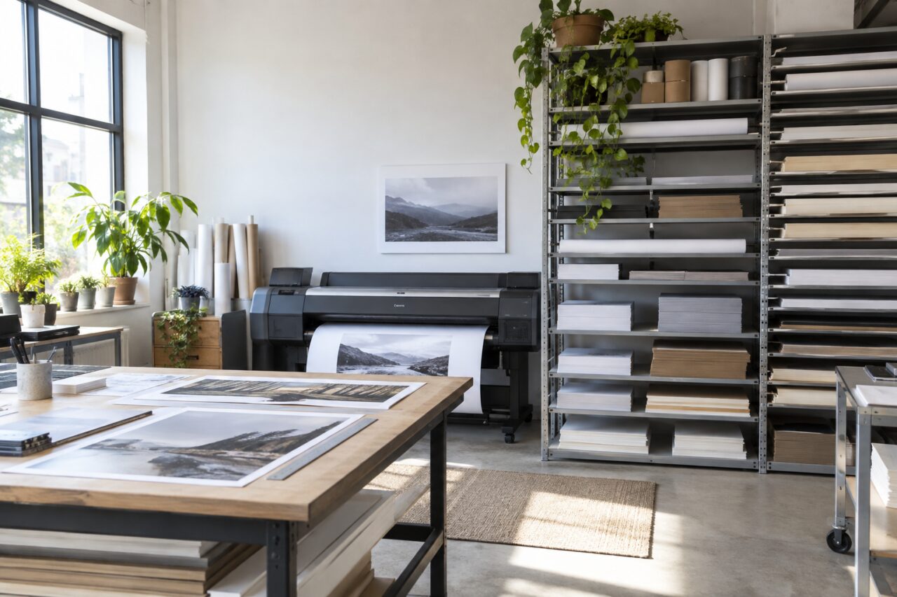 Centro indipendente di reprografia — inside a clean independent copy studio
