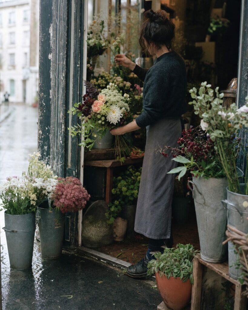 Le bouquet après la pluie
