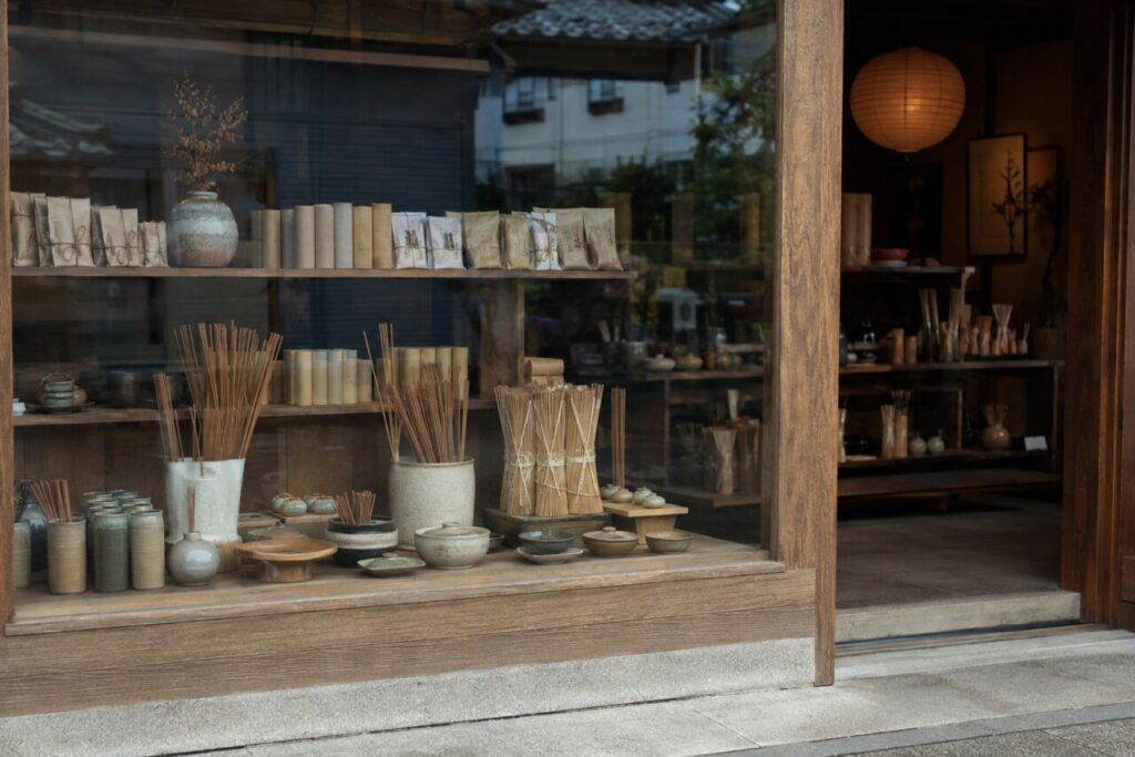 Boutique japonaise d’encens et d’objets en céramique