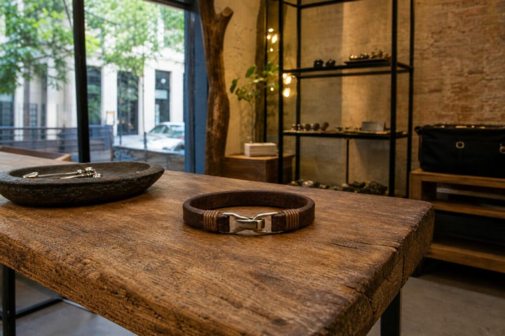Bruine armband in een breed winkeloverzicht
