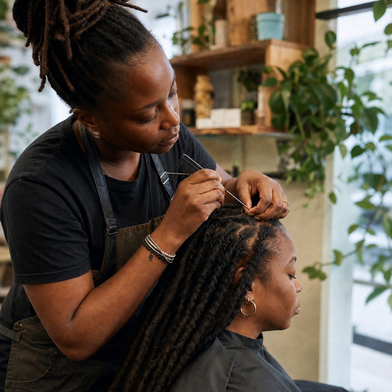 Gestes précis autour des locs