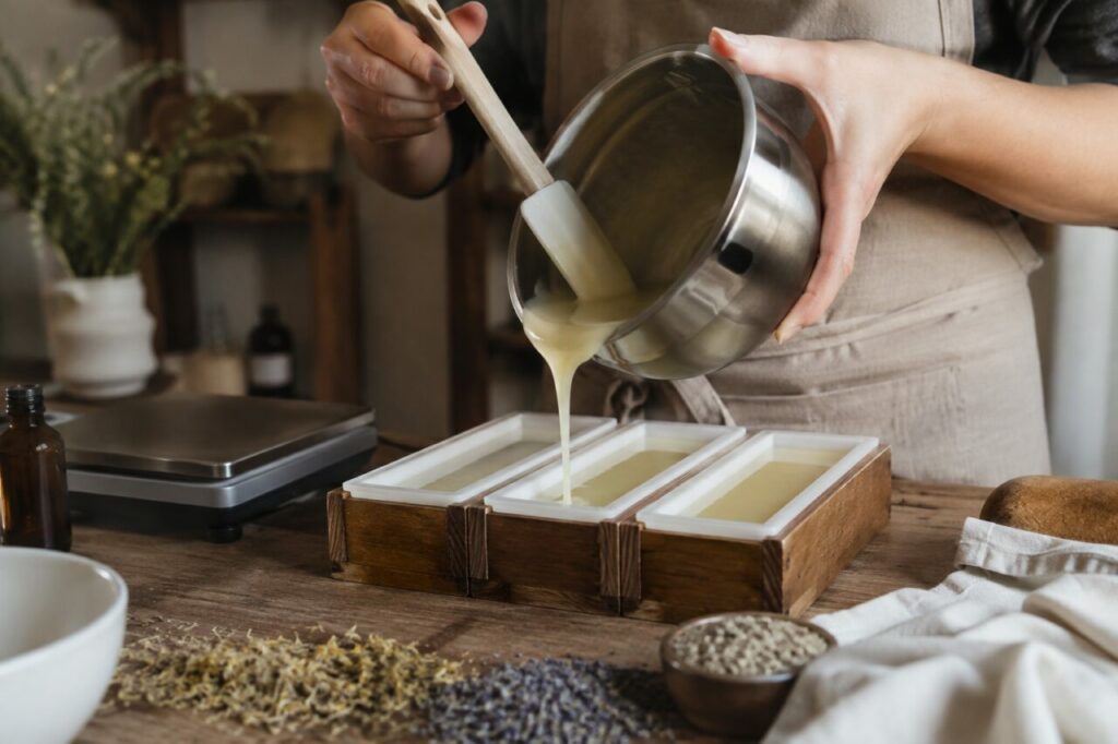 Chaque savon naît d'un geste attentif