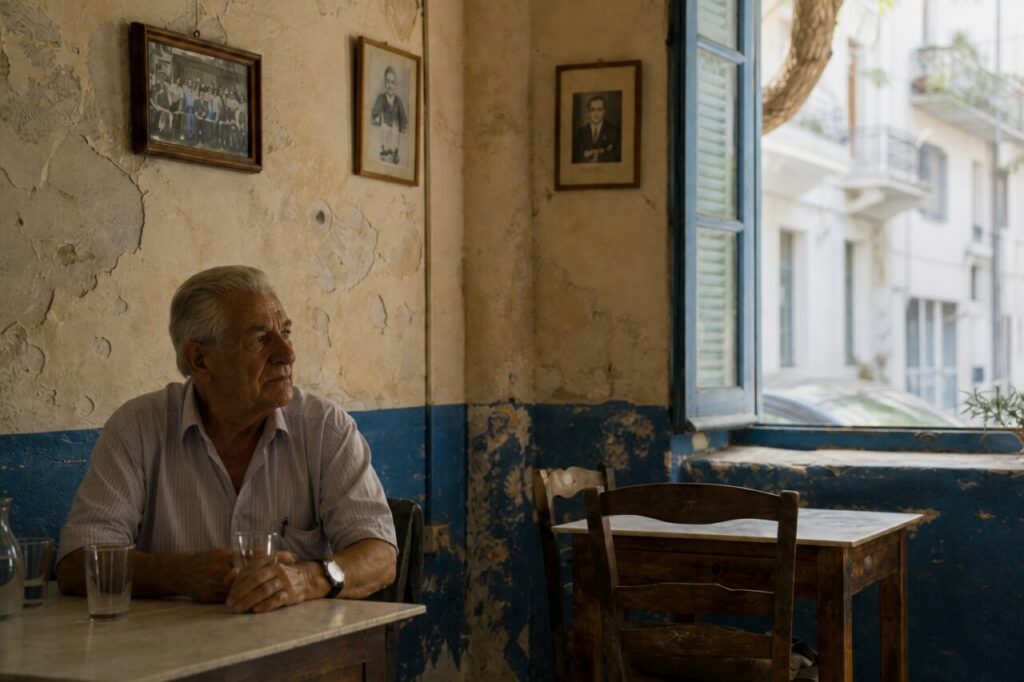 Portrait beside an open window