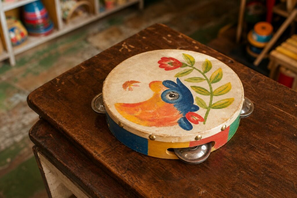 Tambourin à l’oiseau vu en plongée